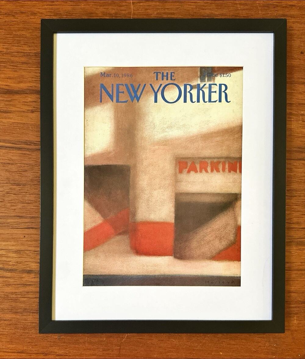 Framed 1986 The New Yorker Magazine March 10 Original Holland